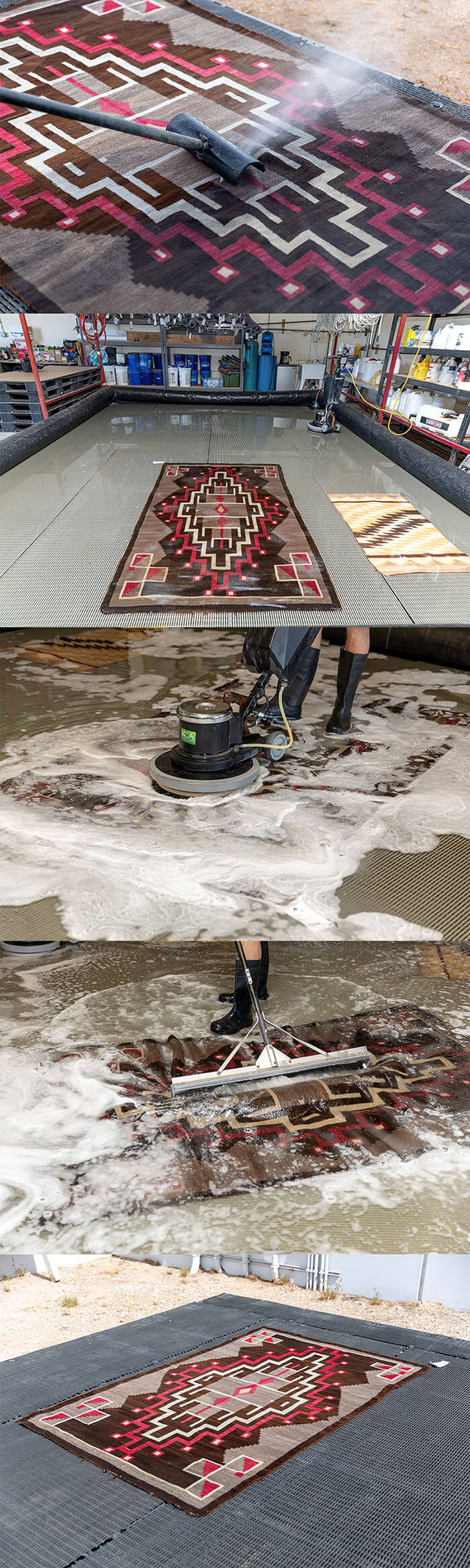 Our Washing and Water Removal Procedure